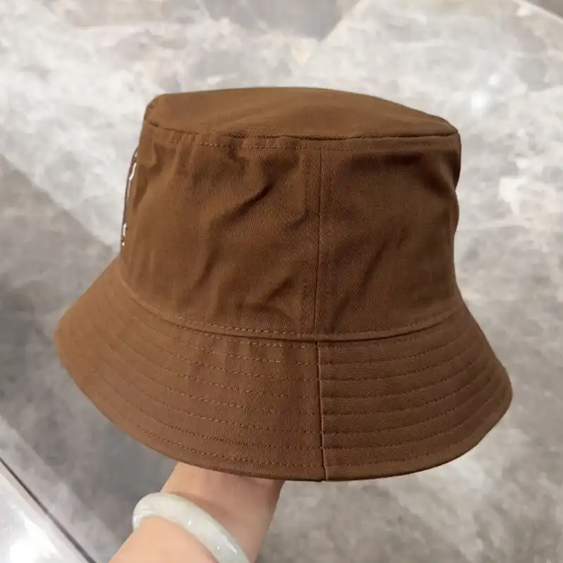 CHEAP Saint Laurent x New Era Cassandre Bucket Hat In Canvas Brown 0122