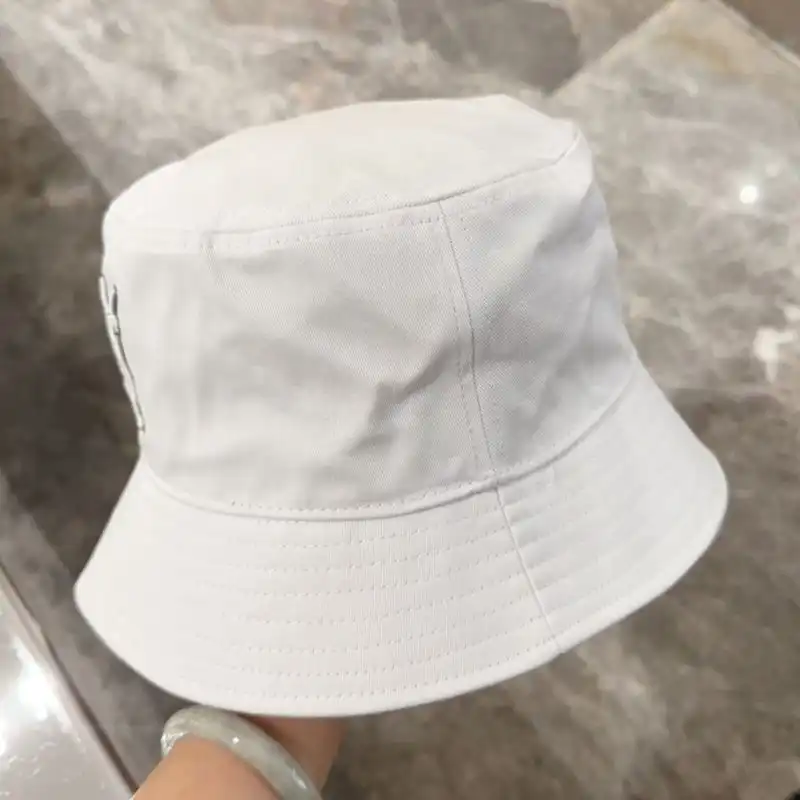 CHEAP Saint Laurent x New Era Cassandre Bucket Hat In Canvas White 0126