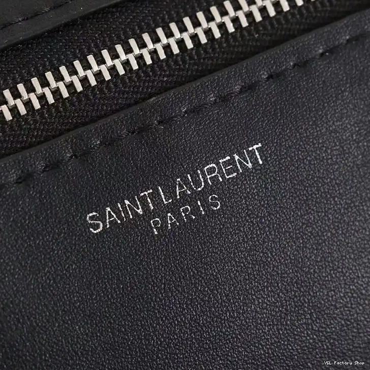 CHEAP Laurent Belt In Classic Leather Soft Bag Saint Monogram Black Black Silver 0214