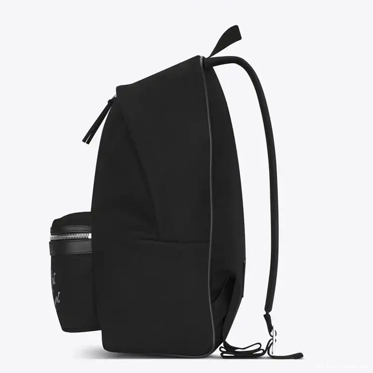 CHEAP Saint Signature Canvas Backpack Logo Black Laurent In City 0210