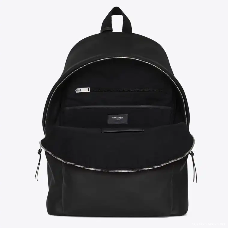 CHEAP Laurent Matte Backpack Saint Black In Leather City 0222