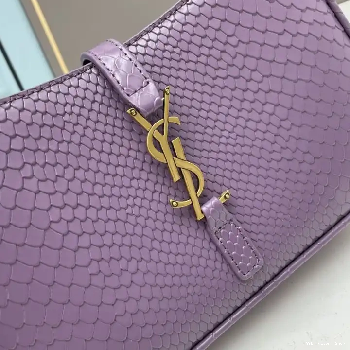 CHEAP Python A 5 Purple Leather Gold Le Saint Hobo Laurent 7 Bag In 0214