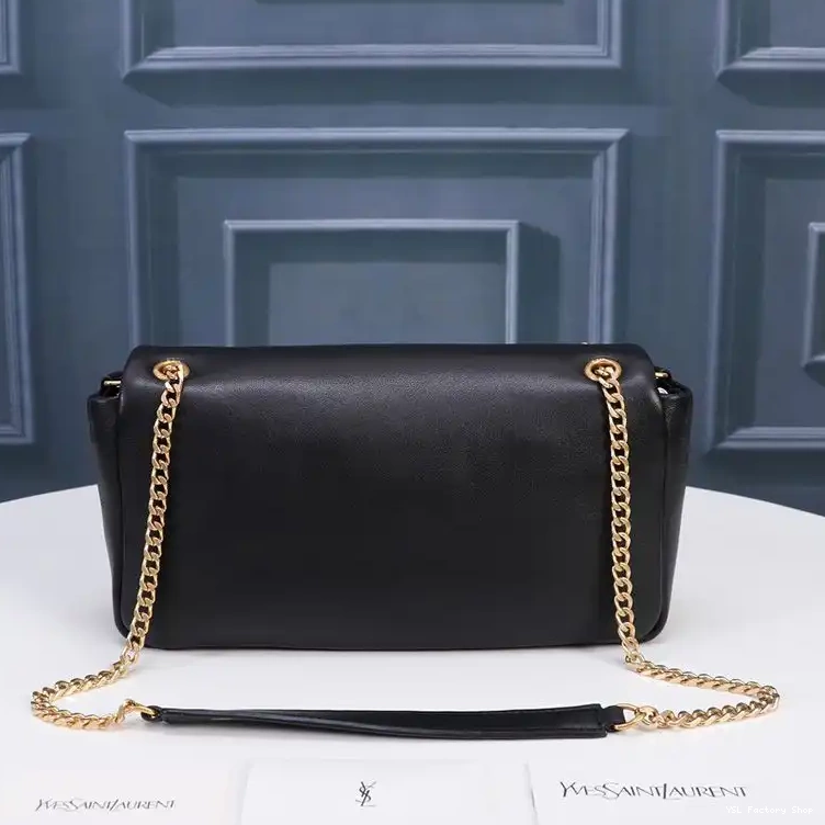 CHEAP Plunged In Calypso Laurent Gold Saint Black Lambskin Bag 0208