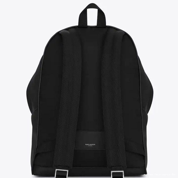 CHEAP Laurent Matte Backpack Saint Black In Leather City 0222