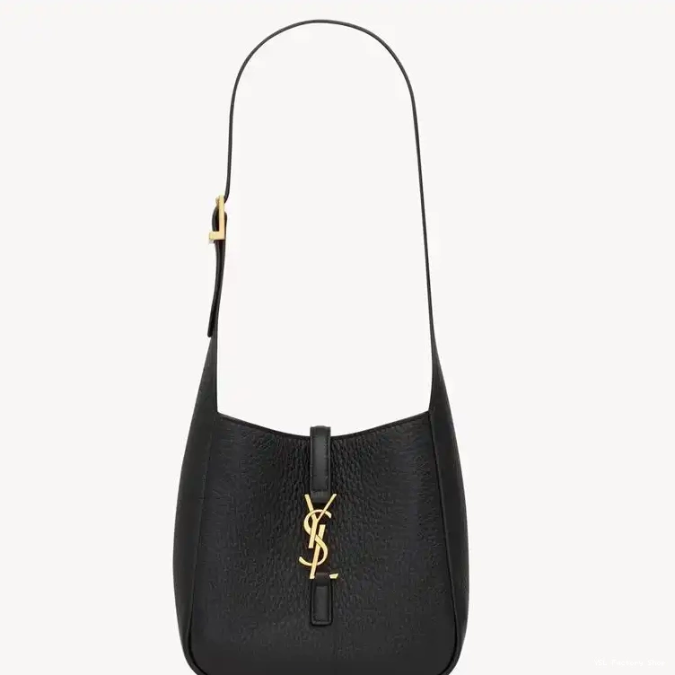 CHEAP Gold A Le In Supple Saint Laurent Bag 7 5 Leather Mini Black Grained 0223