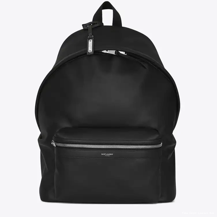 CHEAP Laurent Matte Backpack Saint Black In Leather City 0222