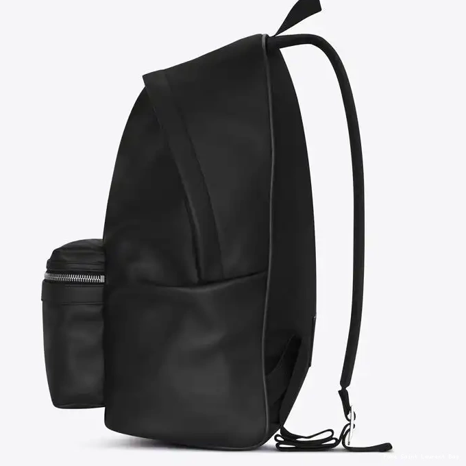 CHEAP Laurent Matte Backpack Saint Black In Leather City 0222